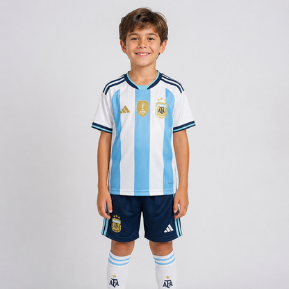 Argentina Home Jersey & Shorts 2025/2026 for Kids