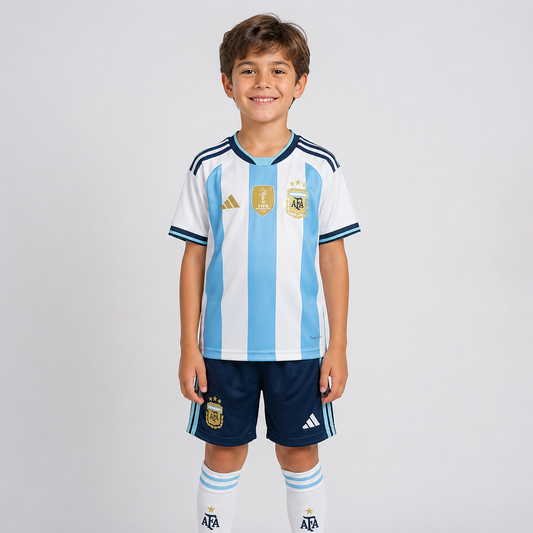 Argentina Home Jersey & Shorts 2025/2026 for Kids