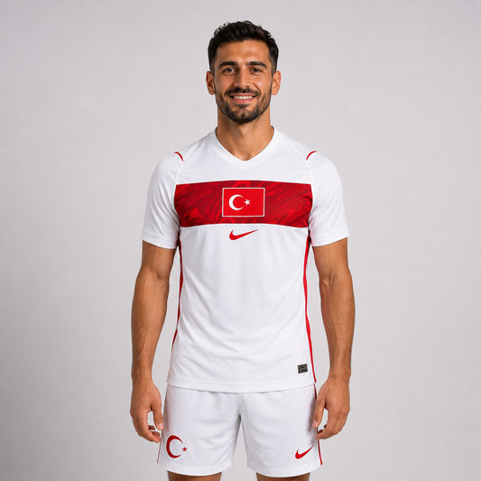 Turkey World Cup 2026 White Football Shirt Men | Türkiye World Cup 2026 Jersey