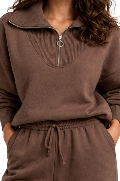 Dames Lounge Set Bruin