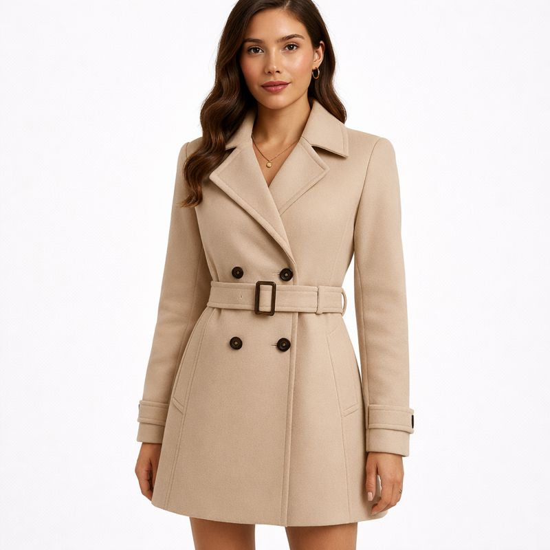 Dames Manteljas Beige