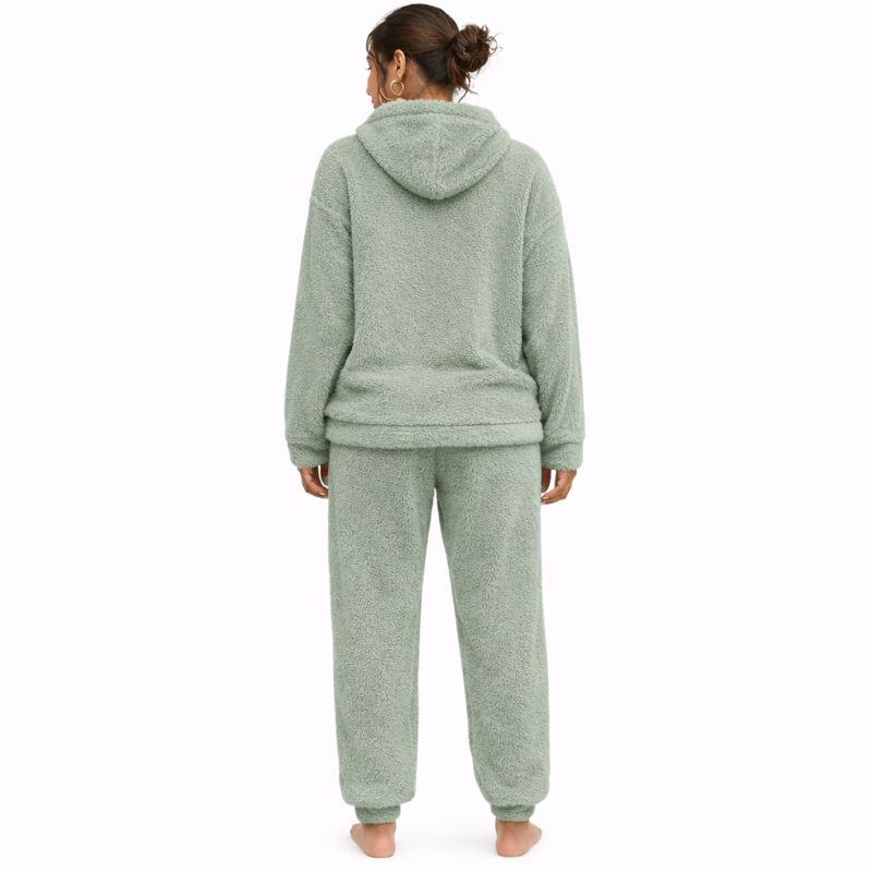 Dames Teddy Huispak Sage Green