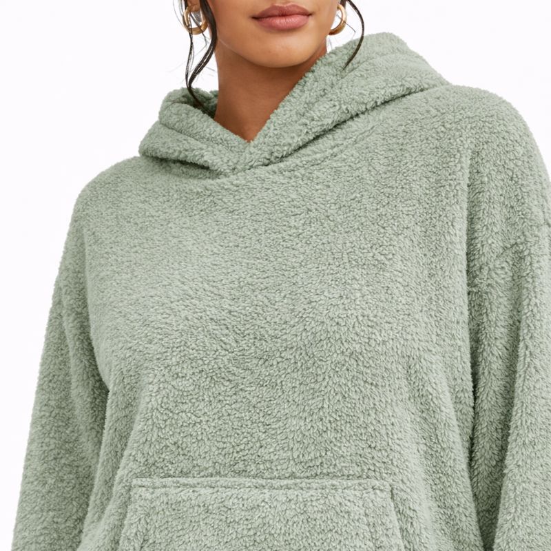 Dames Teddy Huispak Sage Green