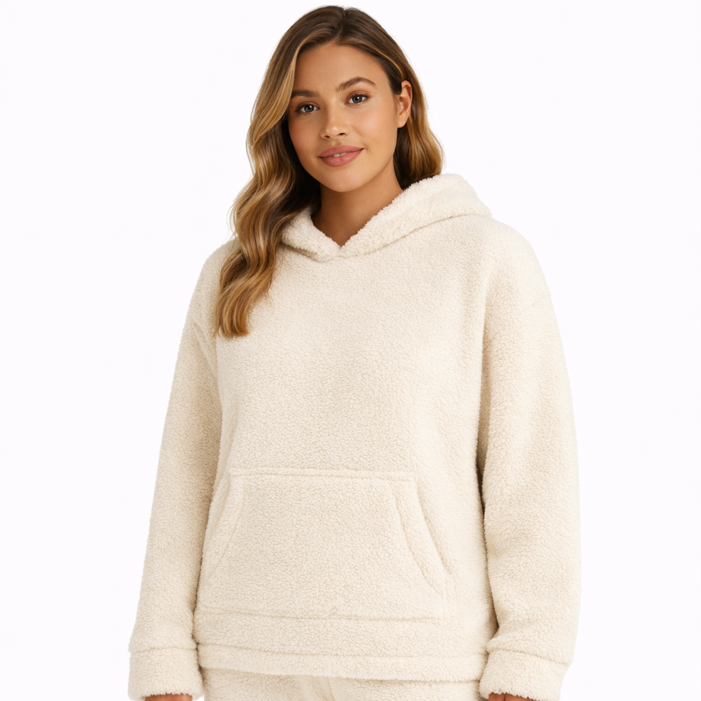 Dames Teddy Huispak Beige