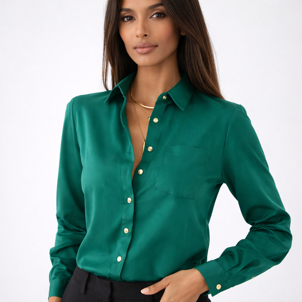 Tijdloze Blouse met Lange Mouwen