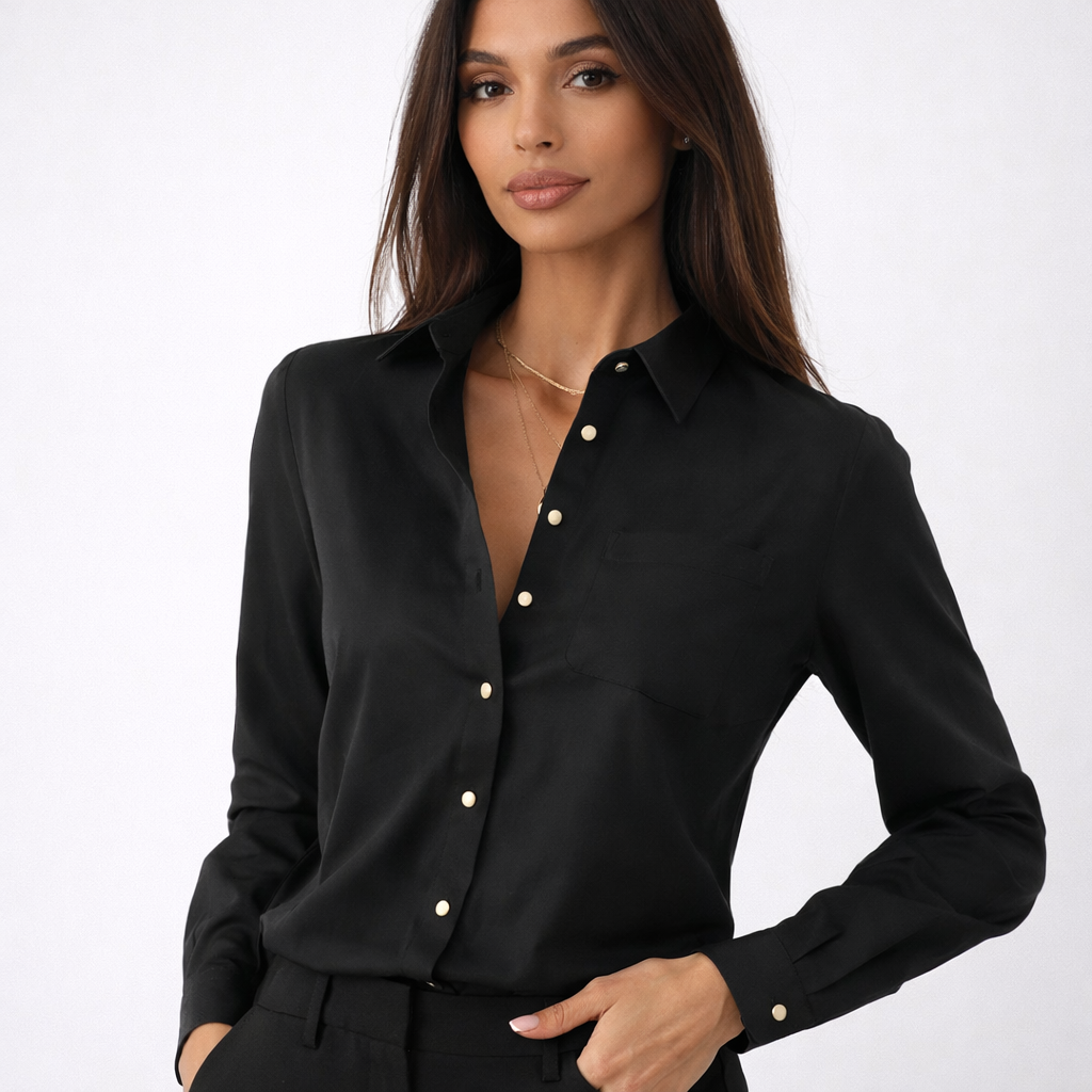 Tijdloze Blouse met Lange Mouwen
