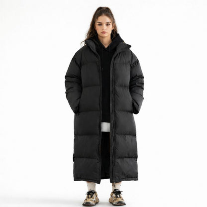 Lange Winterjas voor Dames Zwart