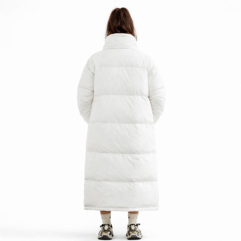 Lange Winterjas voor Dames Wit