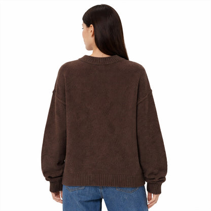Oversized Gebreide Sweater Bruin