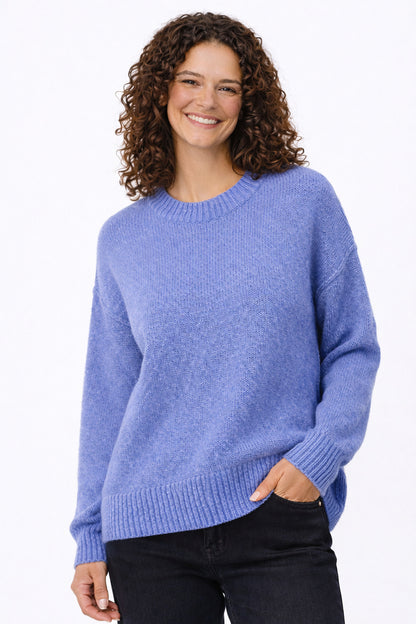 Oversized Gebreide Sweater Lichtblauw