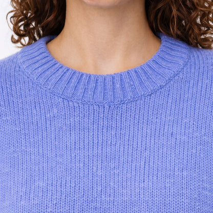 Oversized Gebreide Sweater Lichtblauw
