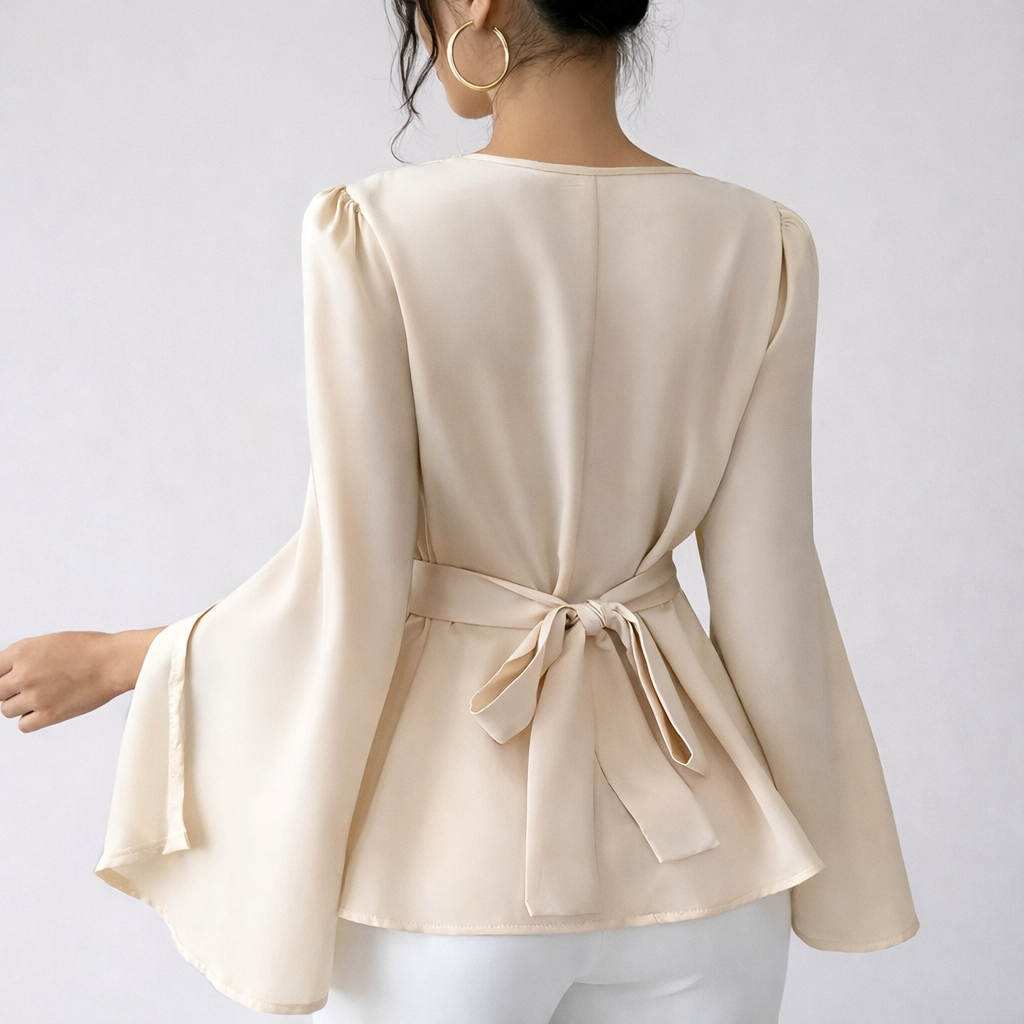 Dames Top met Splitmouwen