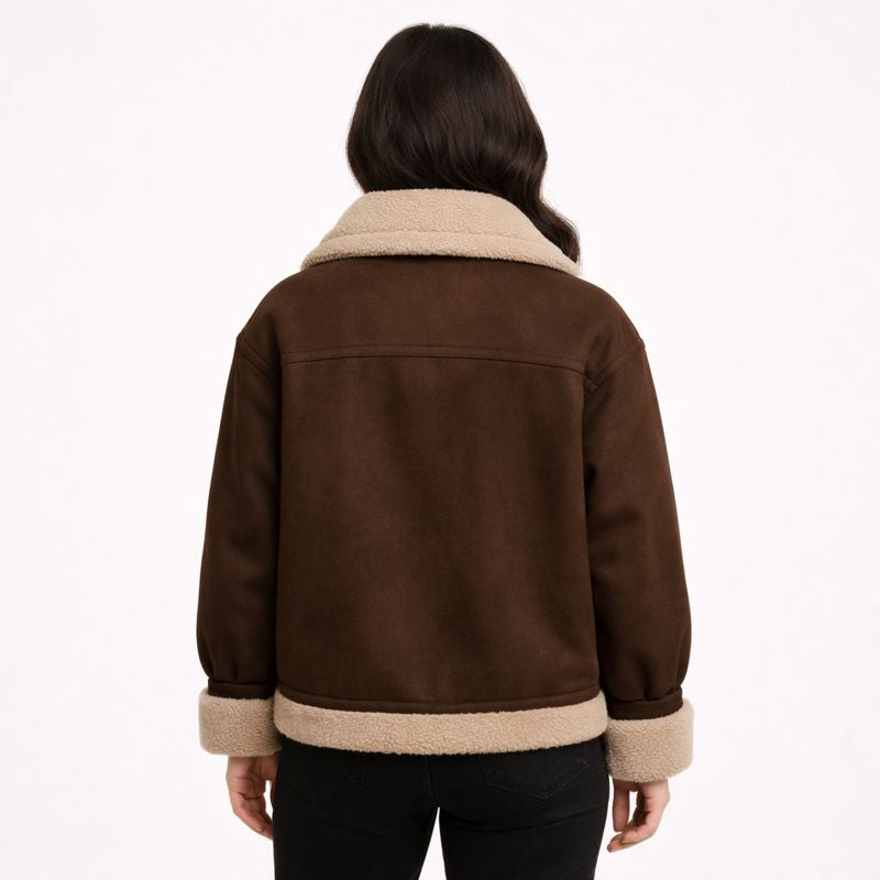 Vintage Suède Jacket Bruin