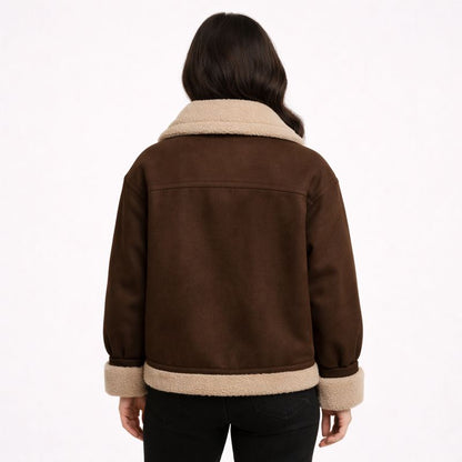 Vintage Suède Jacket Bruin